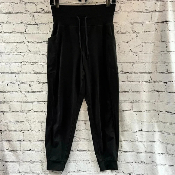 Marine Layer Pants - Marine Layer Weekend Sport Black Jogger Pants High Waist Size Medium